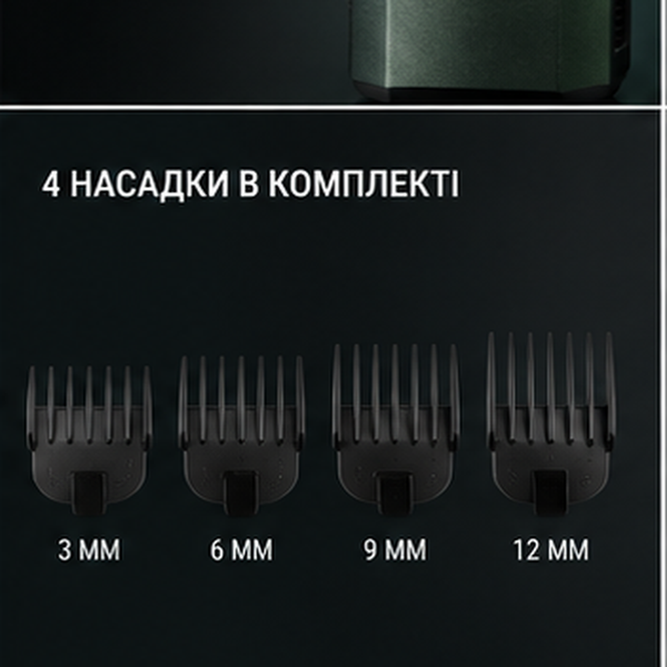 Профессиональная машинка для стрижки VGR V-696 аккумуляторная, 4 насадки VGR-V696 фото